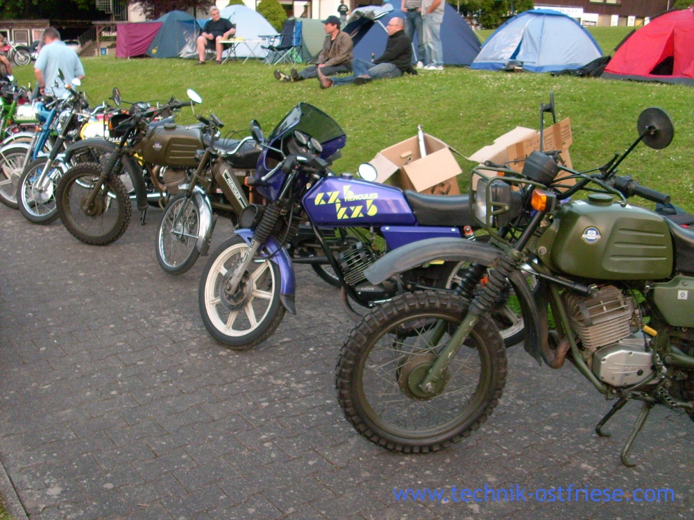 Camping am Moped und Idylle vom Hercules Jahrestreffen 2010