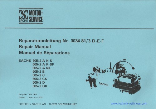 SACHS 505/2 B Reparaturanleitung