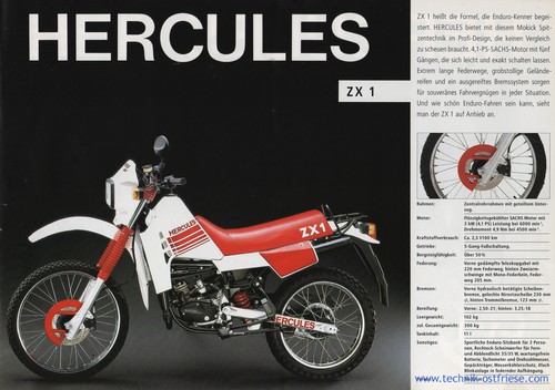 HERCULES ZX 1 | Prospekt-Bild | Technische Daten
