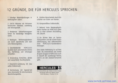Hercules Prospekt 1992 Rückseite
