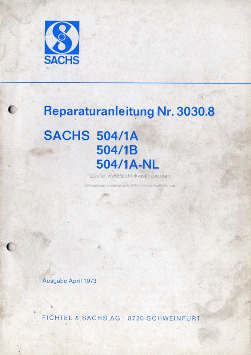 Reparaturanleitung Sachs 504